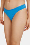 Zivame Low Rise Zero Coverage Thong - French Blue — thumbnail 4